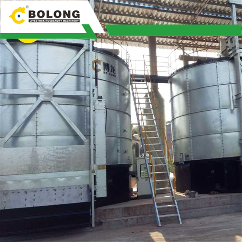 large scale animal dung aerobic composting system